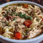 homemade chicken noodle soup - featured image