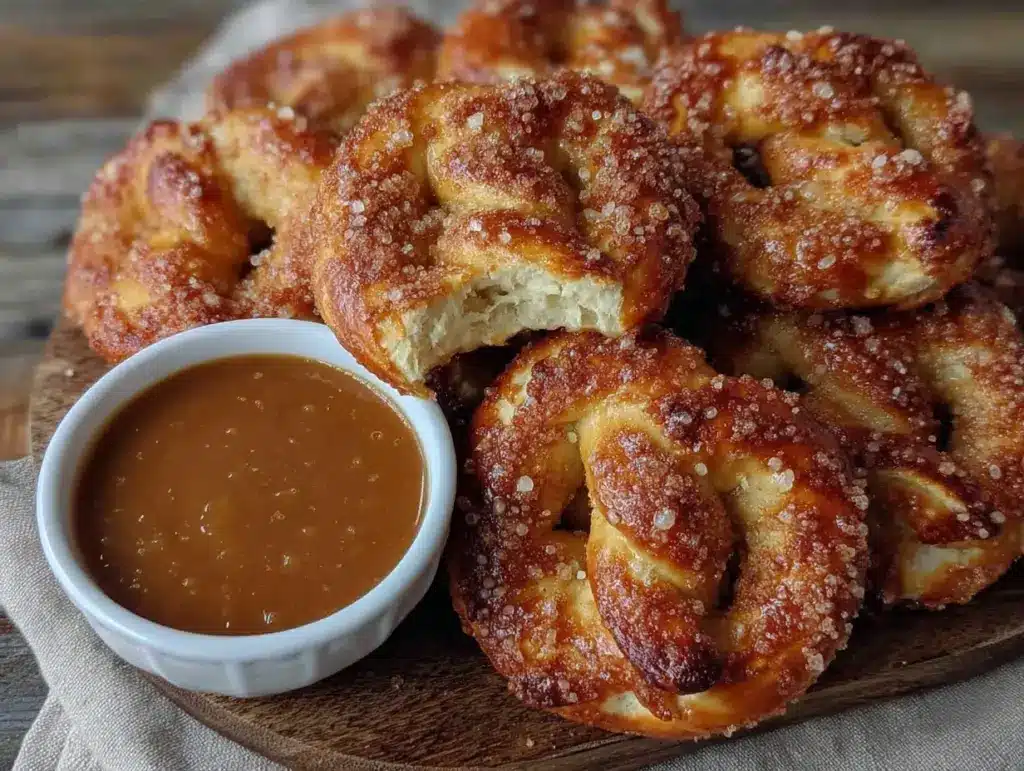 Home 2 homemade cinnamon sugar soft pretzels - featured image