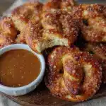 homemade cinnamon sugar soft pretzels - featured image