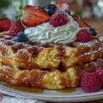keto almond flour waffles - featured image
