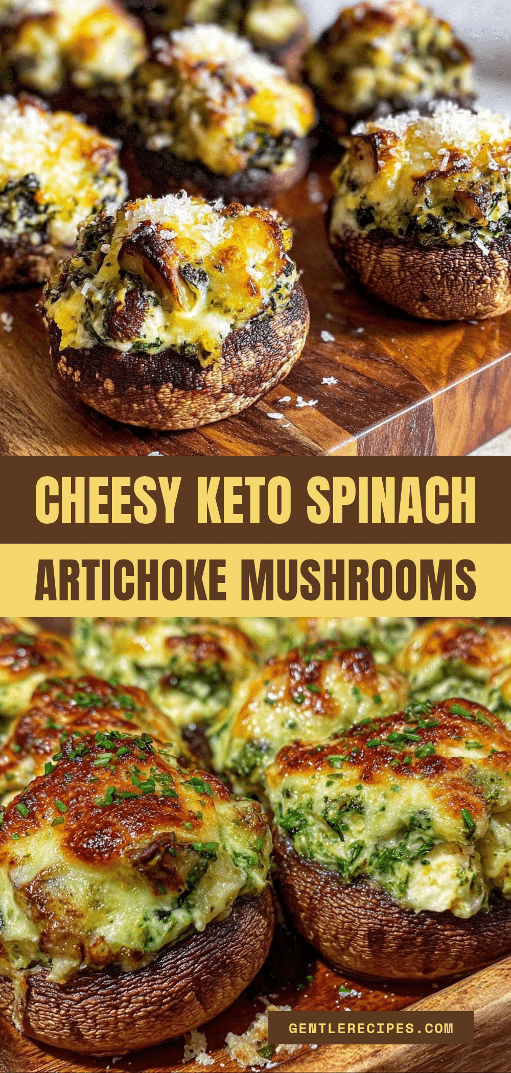 Keto Spinach Artichoke Stuffed Mushrooms Easy Cheesy Party Bites Recipe 5 keto spinach artichoke stuffed mushrooms recipe