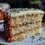 lavender honey cake - featured image