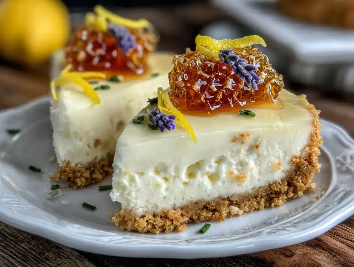 Lemon Lavender Cheesecake Recipe Easy Creamy Dessert with Velvety Texture 4 lemon lavender cheesecake preparation steps