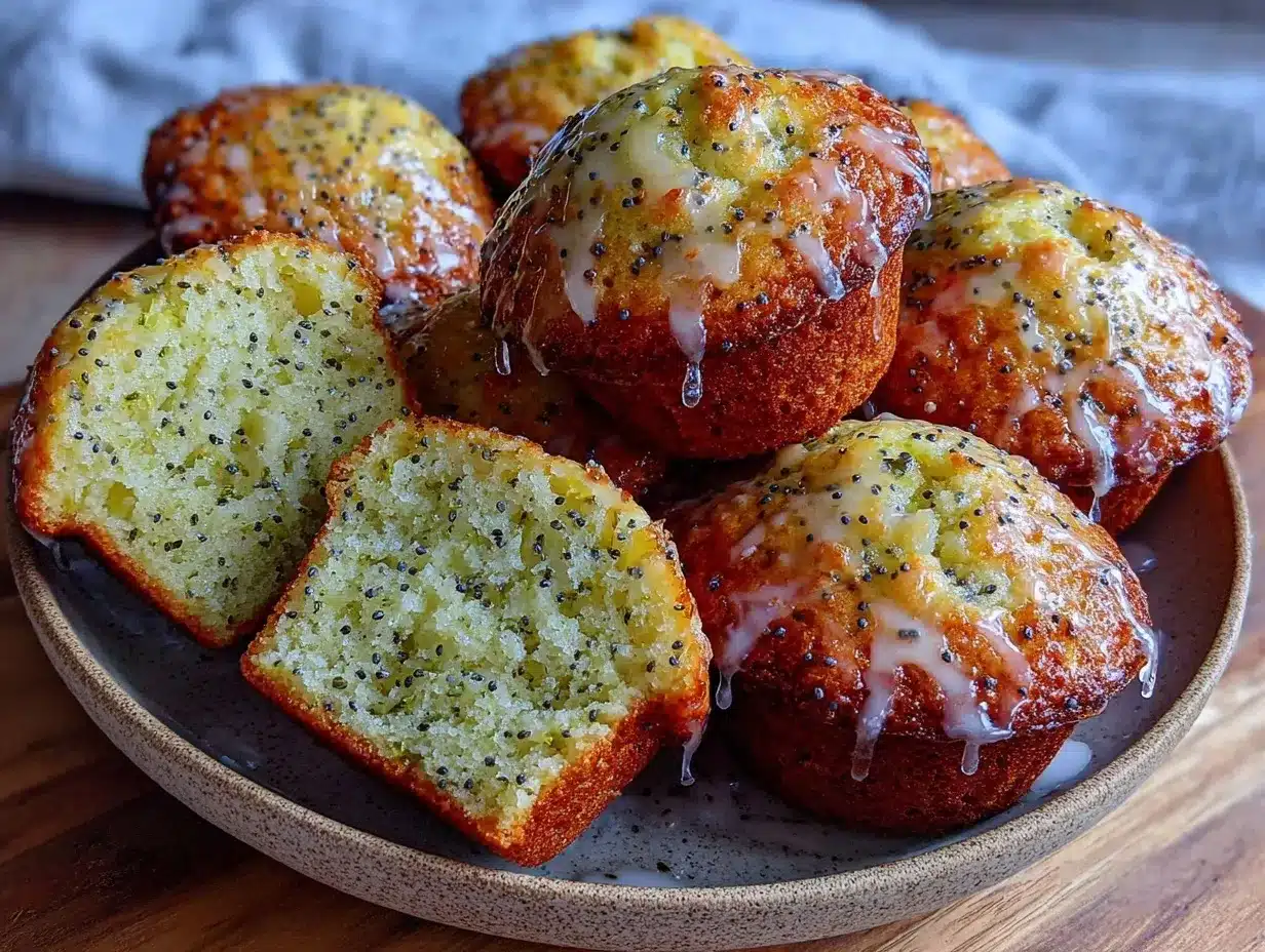 Lemon Poppy Seed Muffins Recipe Easy 25-Minute Zesty Glaze 4 lemon poppy seed muffins preparation steps