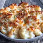 low-carb cauliflower mac and cheese - featured image