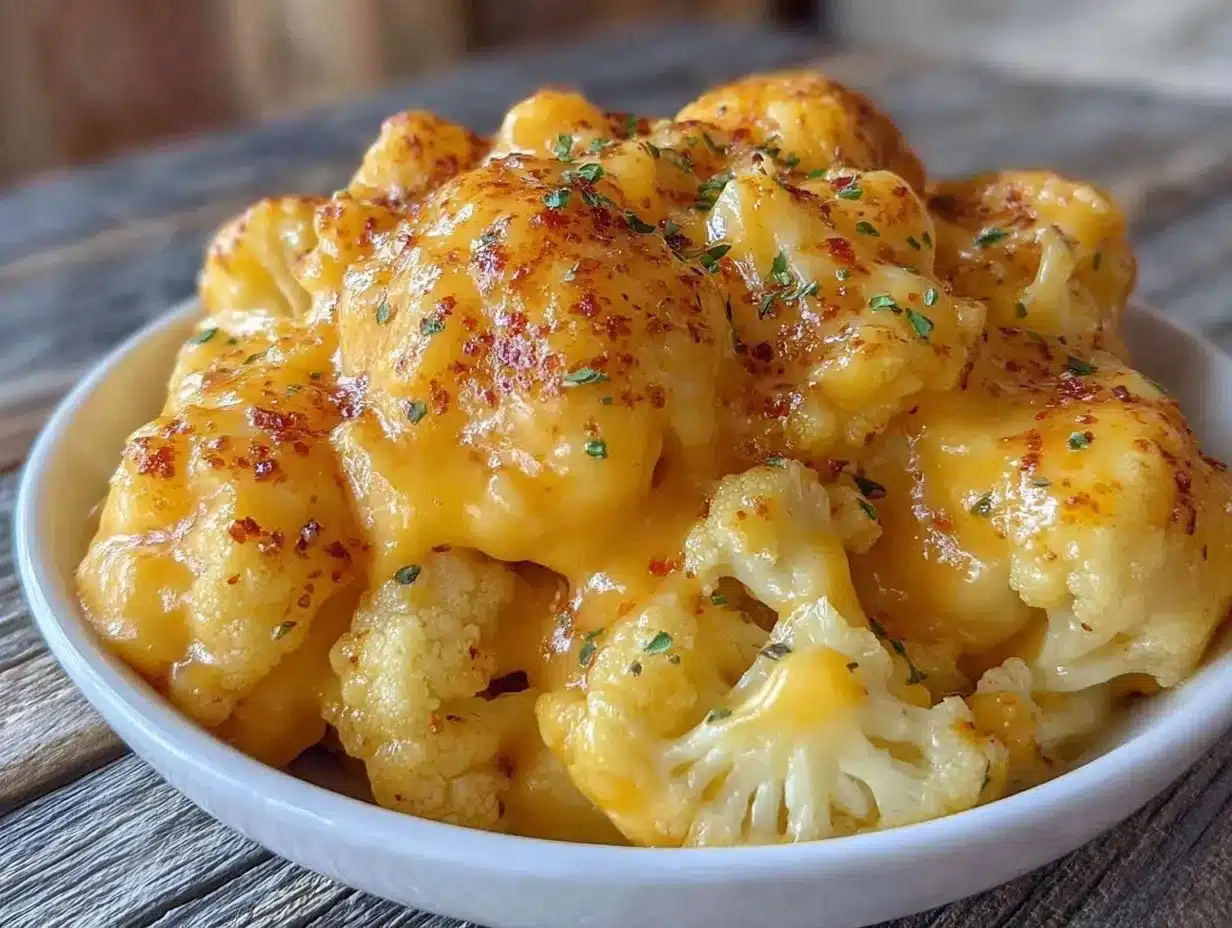 Low-Carb Cauliflower Mac and Cheese Recipe Easy and Ready in 20 Minutes 4 low-carb cauliflower mac and cheese preparation steps