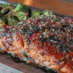 maple dijon salmon sheet pan dinner - featured image