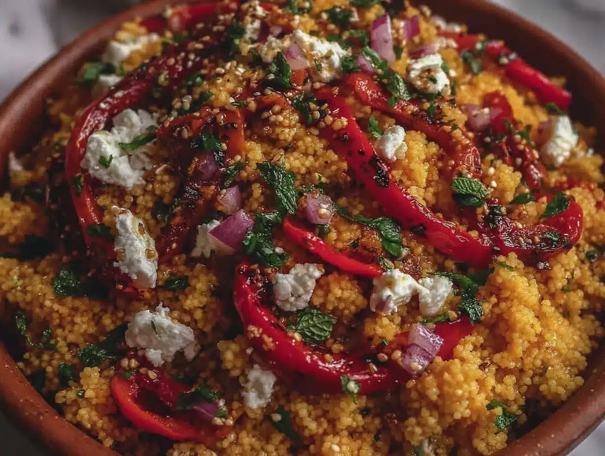 Mediterranean Couscous Salad with Feta Easy Recipe Ready in 20 Minutes 4 Mediterranean couscous salad with feta preparation steps