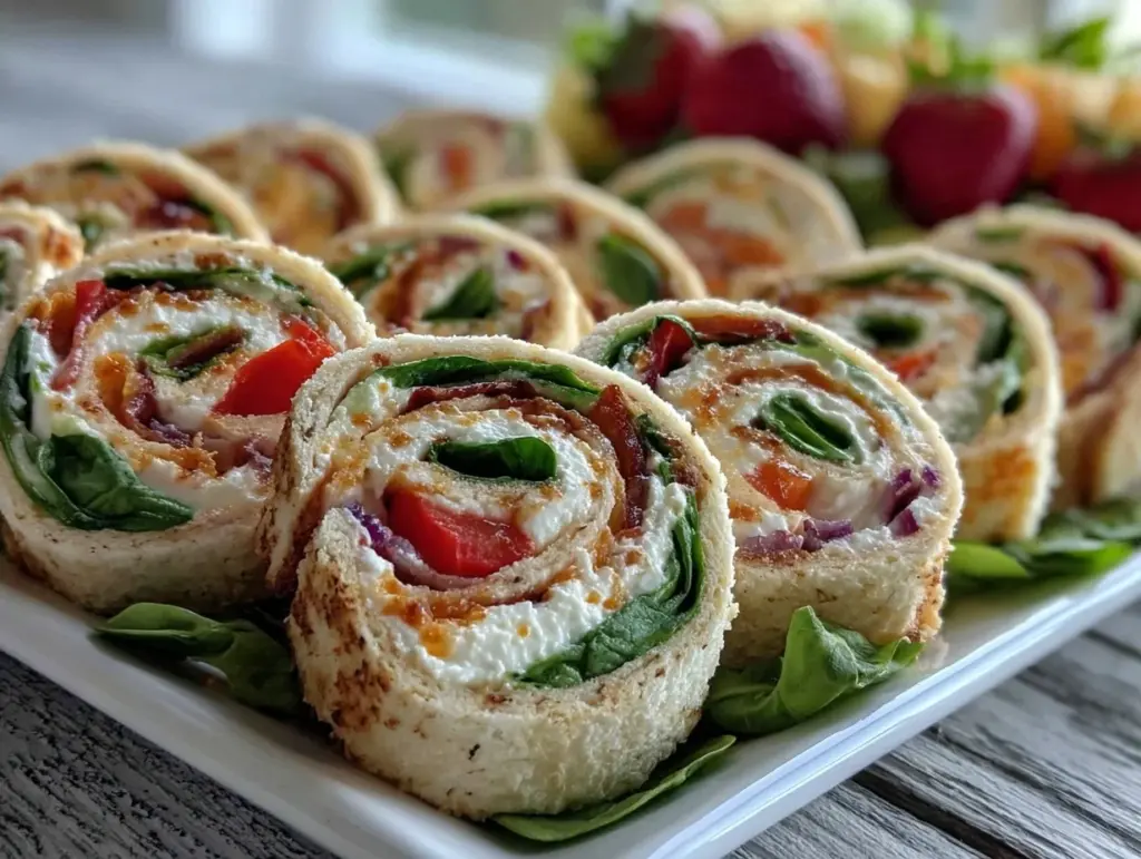 Memorial Day pinwheel sandwiches - featured image