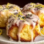 mini lemon cakes with lavender glaze - featured image