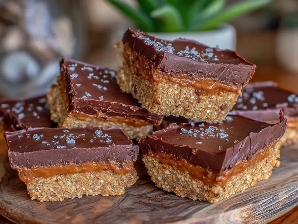 Home 2 no-bake almond butter chocolate fudge bars - featured image