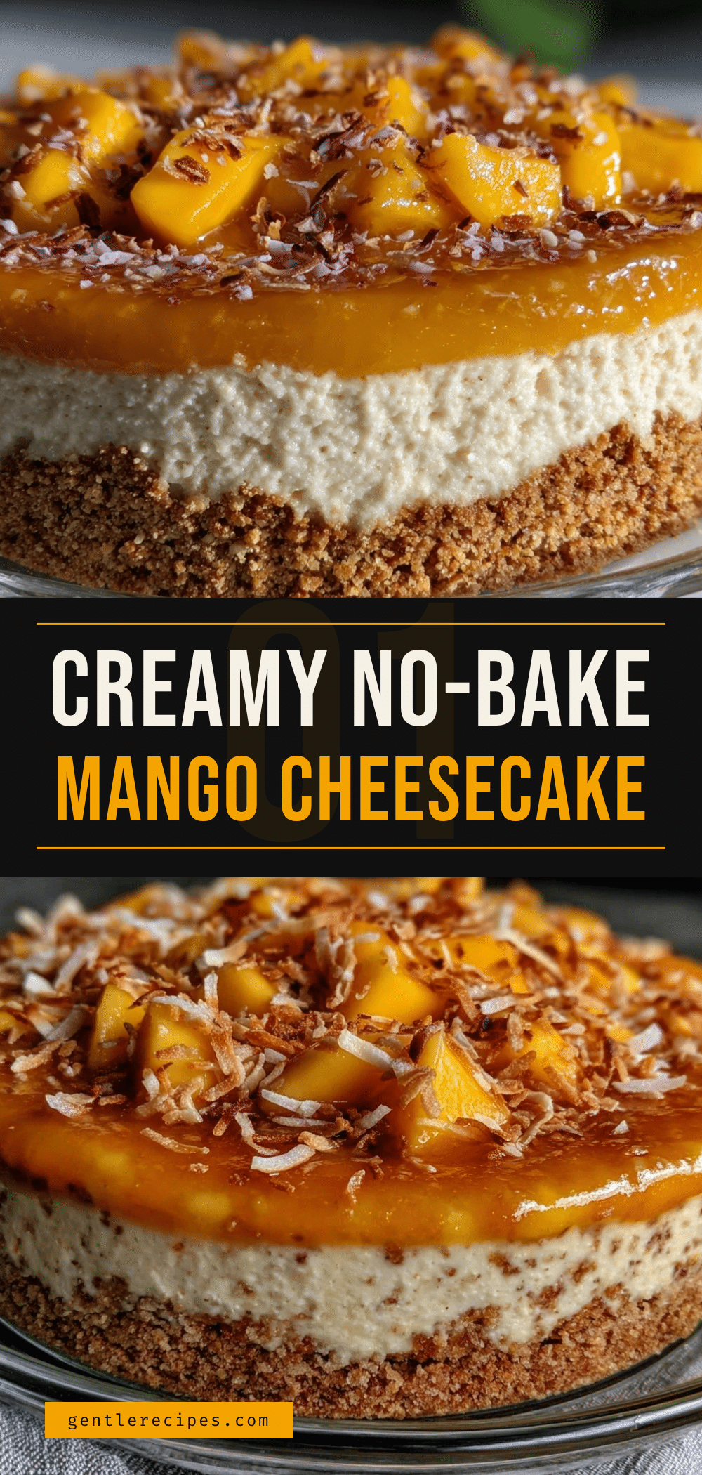 No-Bake Mango Cheesecake with Coconut Crust Easy 20-Minute Recipe 5 no-bake mango cheesecake recipe
