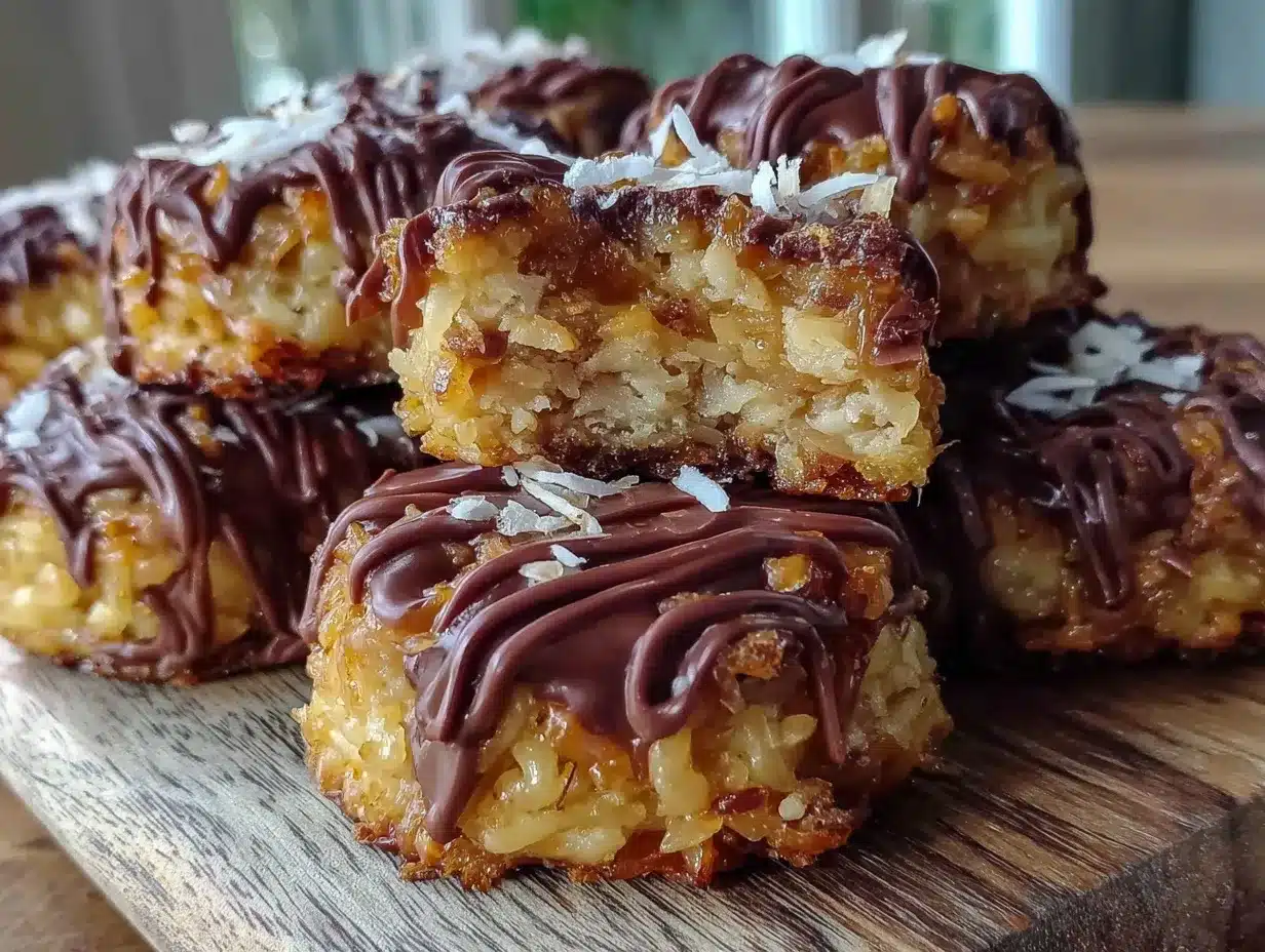 No-Bake Samoa Cookies Easy Recipe Ready in 20 Minutes Perfect for Quick Treats 4 no-bake Samoa cookies preparation steps