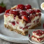no-bake strawberry shortcake ice cream bars - featured image