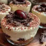 no-bake tiramisu cheesecake cups - featured image