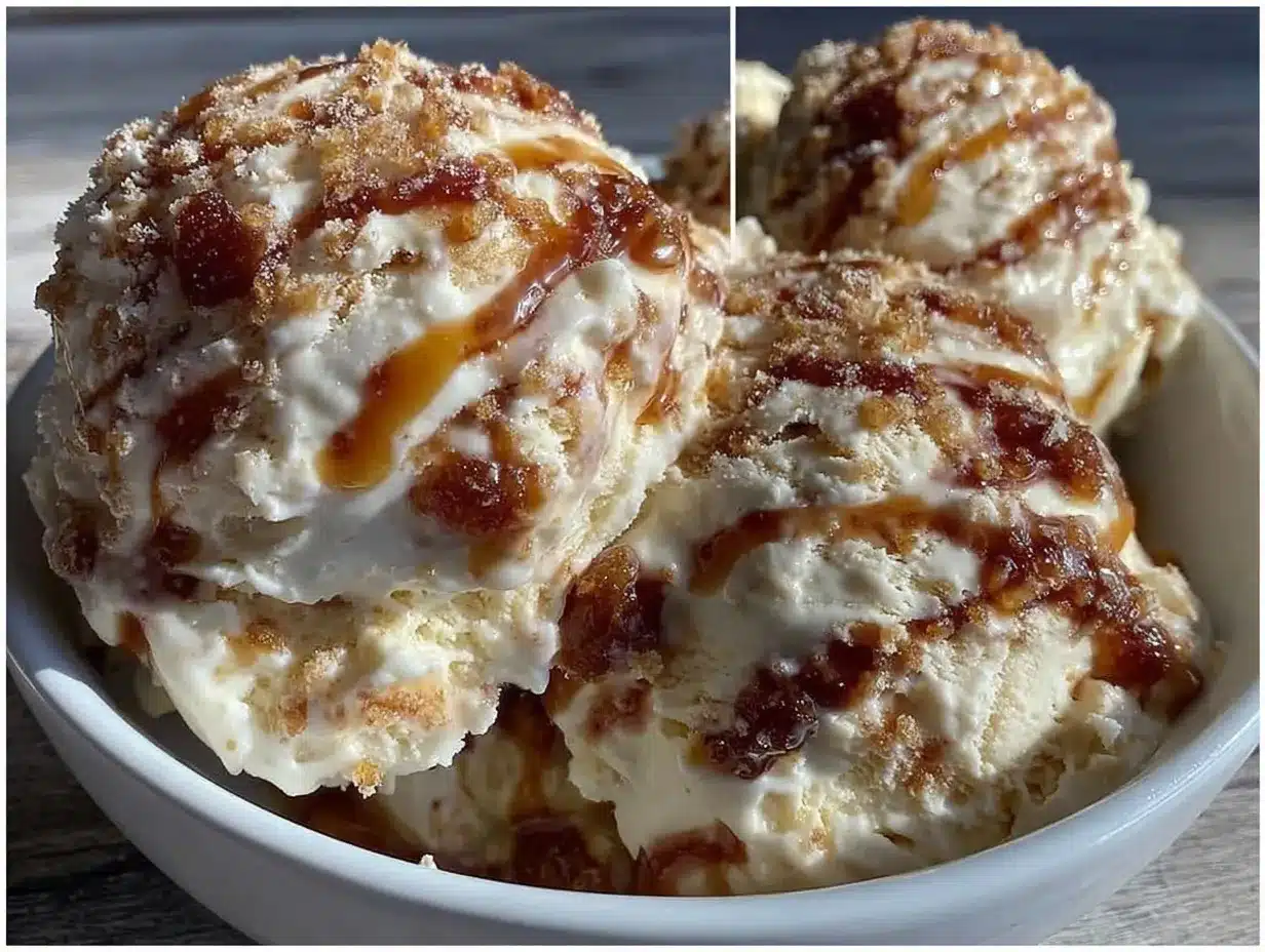 No-Churn Peach Ice Cream Recipe Easy Creamy Dessert in Minutes 4 no-churn peach ice cream preparation steps