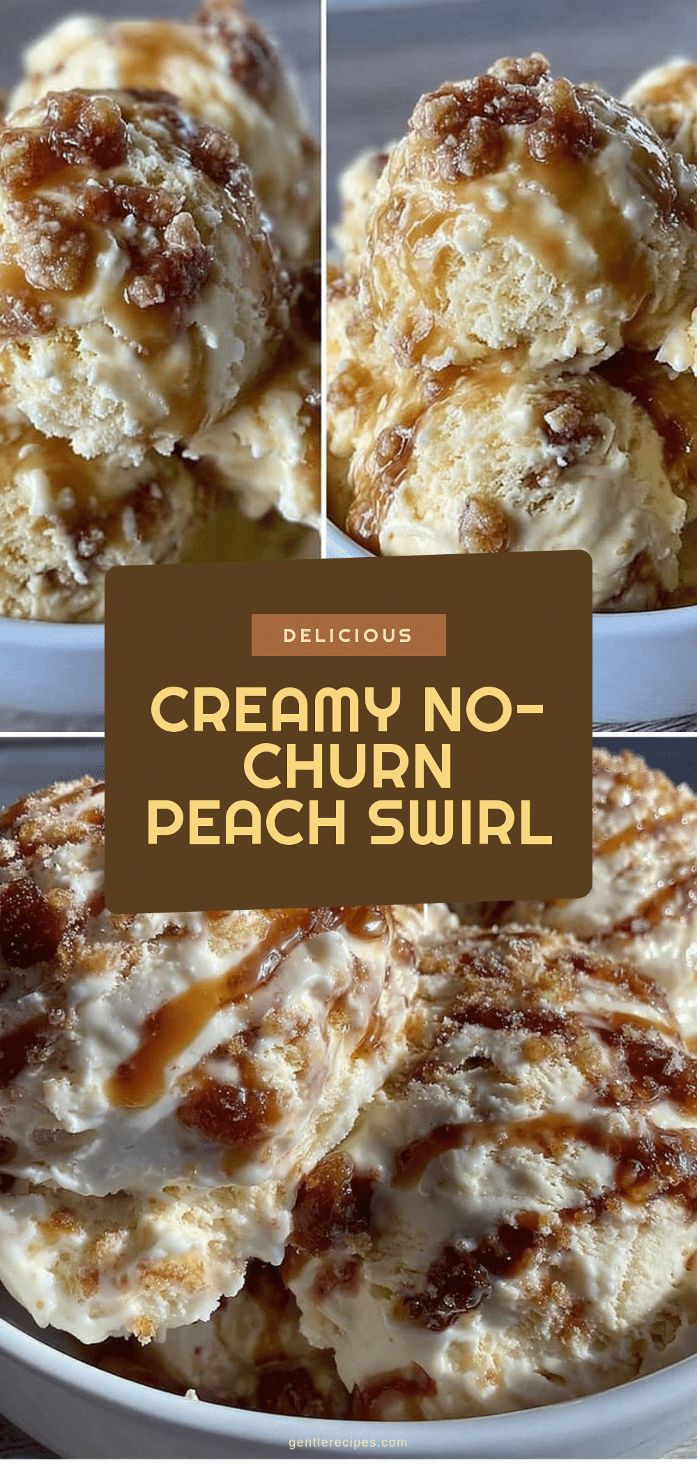 No-Churn Peach Ice Cream Recipe Easy Creamy Dessert in Minutes 5 no-churn peach ice cream recipe