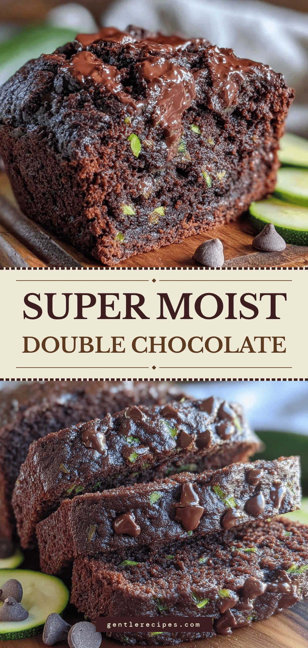 One-Bowl Double Chocolate Zucchini Bread Recipe Easy Super Moist Homemade 5 one-bowl double chocolate zucchini bread recipe