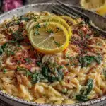 one-pan garlic butter orzo - featured image