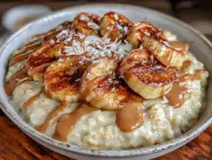 Home 6 overnight steel-cut oats with caramelized banana - featured image