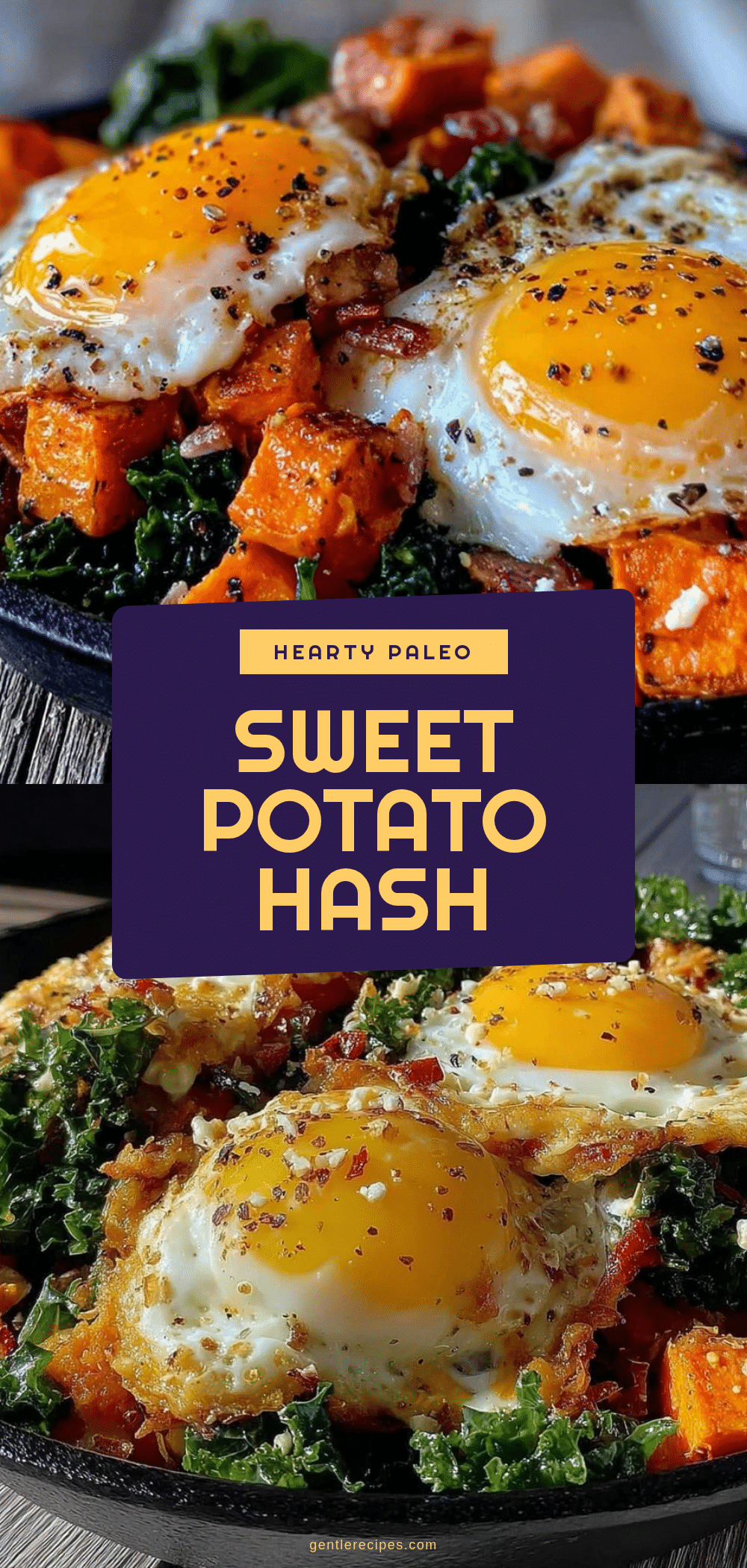 Paleo Sweet Potato Breakfast Hash with Eggs and Kale Easy Healthy Recipe for Quick Mornings 5 paleo sweet potato breakfast hash recipe