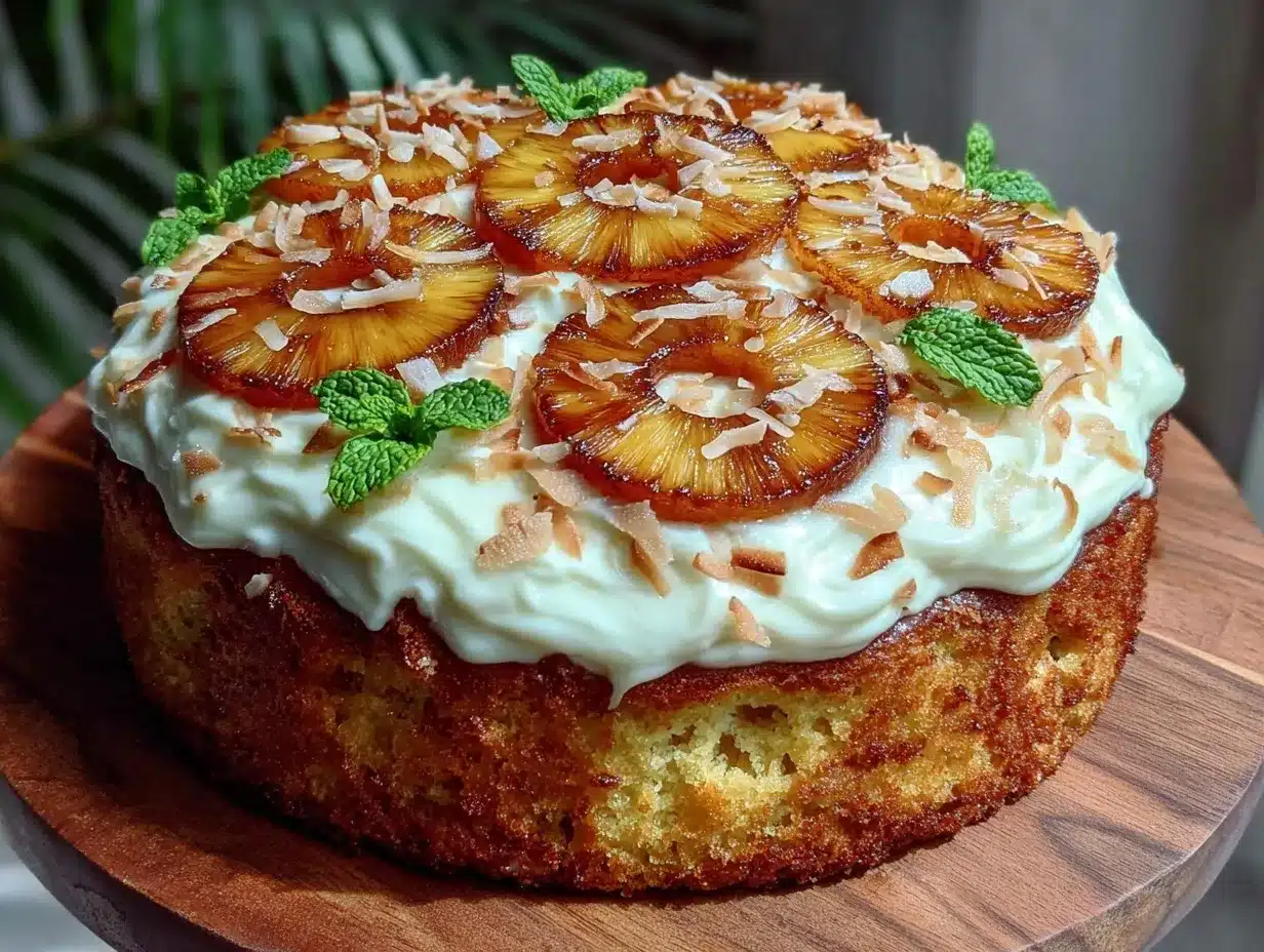 Pineapple Coconut Cake Recipe Easy Moist and Velvety Tropical Dessert 4 pineapple coconut cake preparation steps