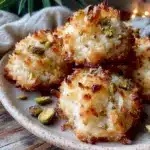 pistachio coconut macaroons - featured image