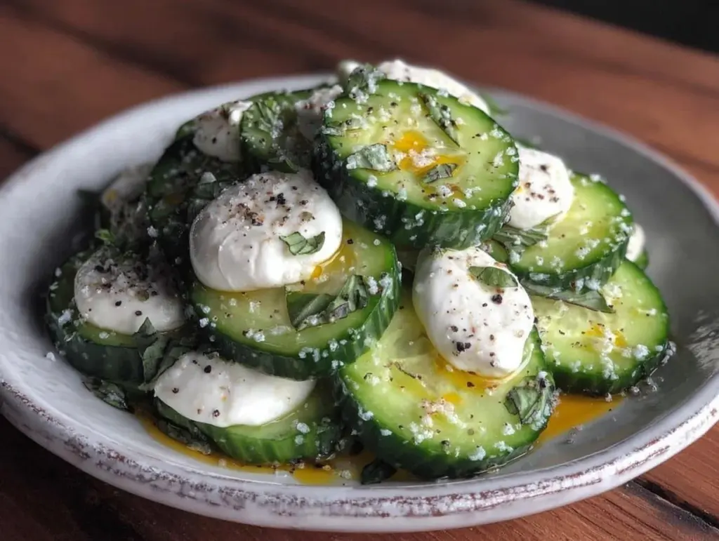 Home 2 quick cucumber mozzarella salad - featured image