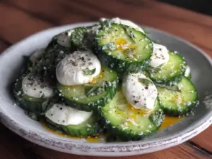 Home 5 quick cucumber mozzarella salad - featured image