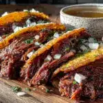 slow cooker birria beef tacos - featured image