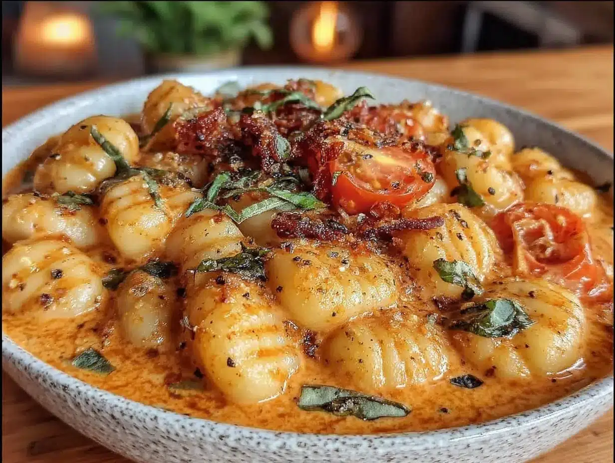 Slow Cooker Creamy Tomato Basil Gnocchi Soup Recipe for Easy Cozy Meals 4 slow cooker creamy tomato basil gnocchi soup preparation steps