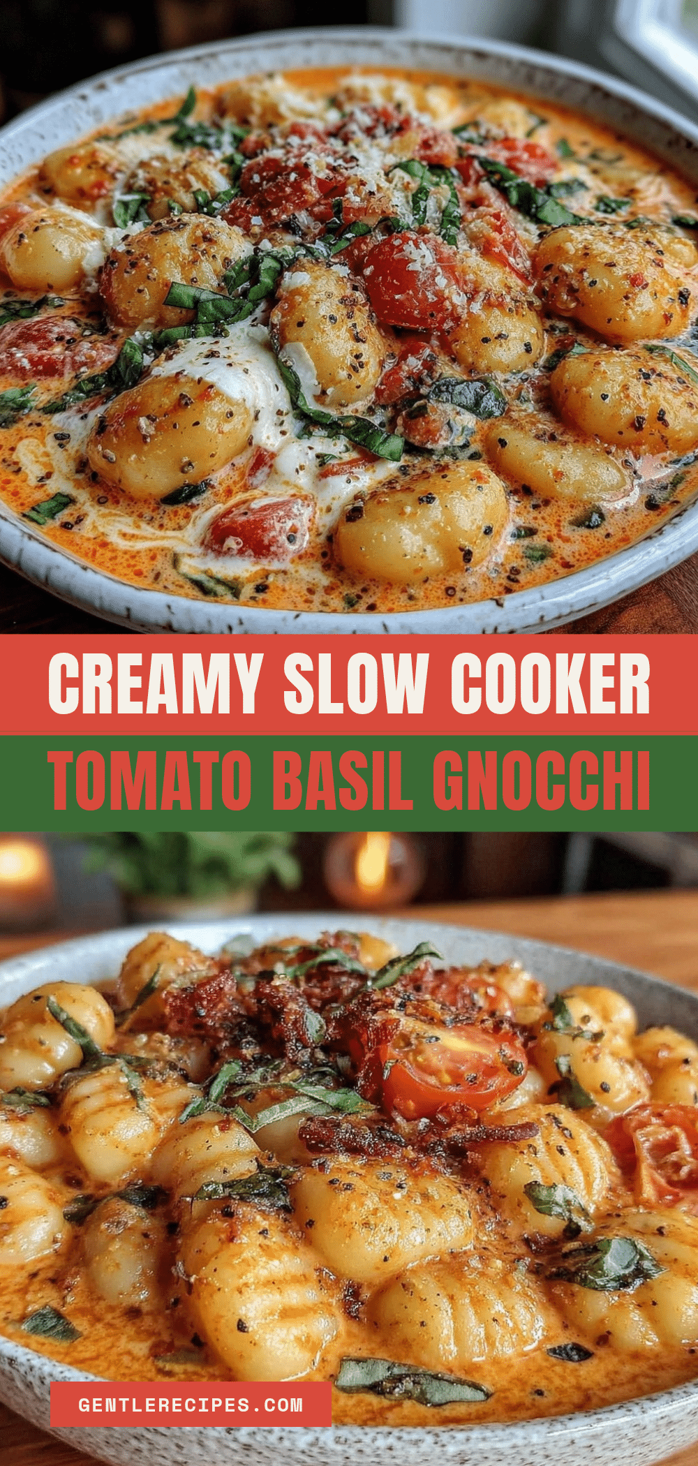 Slow Cooker Creamy Tomato Basil Gnocchi Soup Recipe for Easy Cozy Meals 5 slow cooker creamy tomato basil gnocchi soup recipe