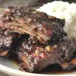 slow cooker korean bbq beef short ribs - featured image