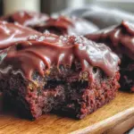 small batch fudgy brownies no mixer recipe - featured image