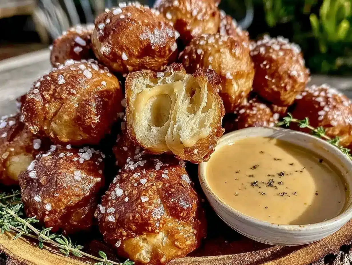 Soft Pretzel Bites Recipe Easy Homemade with Creamy Beer Cheese Dip 4 soft pretzel bites recipe preparation steps