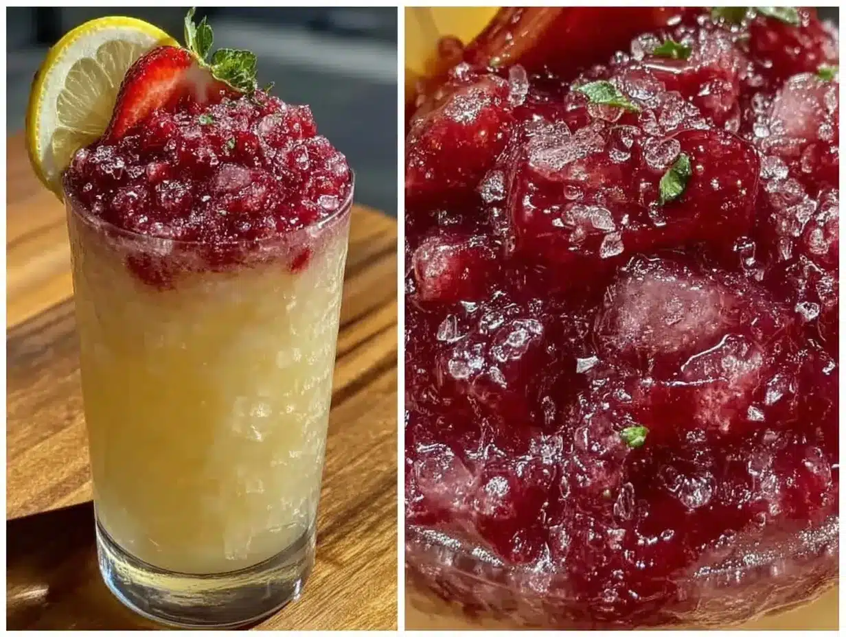 Strawberry Lemonade Slushie Recipe Easy and Ready in 5 Minutes 4 Strawberry Lemonade Slushie preparation steps