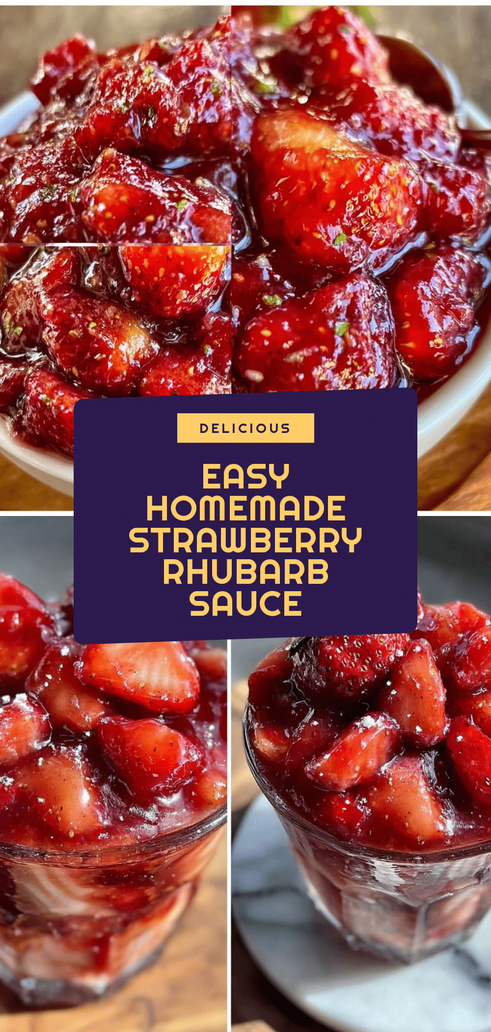 Homemade Strawberry Rhubarb Sauce Recipe Easy for Pancakes and Ice Cream 5 strawberry rhubarb sauce recipe