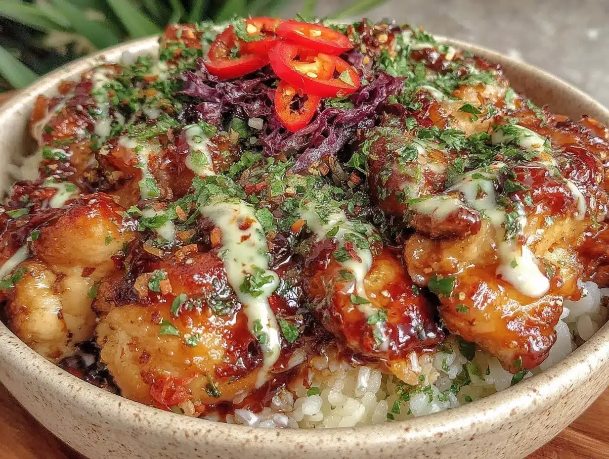 Sweet Chili Chicken Bowl Recipe with Coconut Lime Drizzle Ready Fast 4 Sweet Chili Chicken Bowl preparation steps