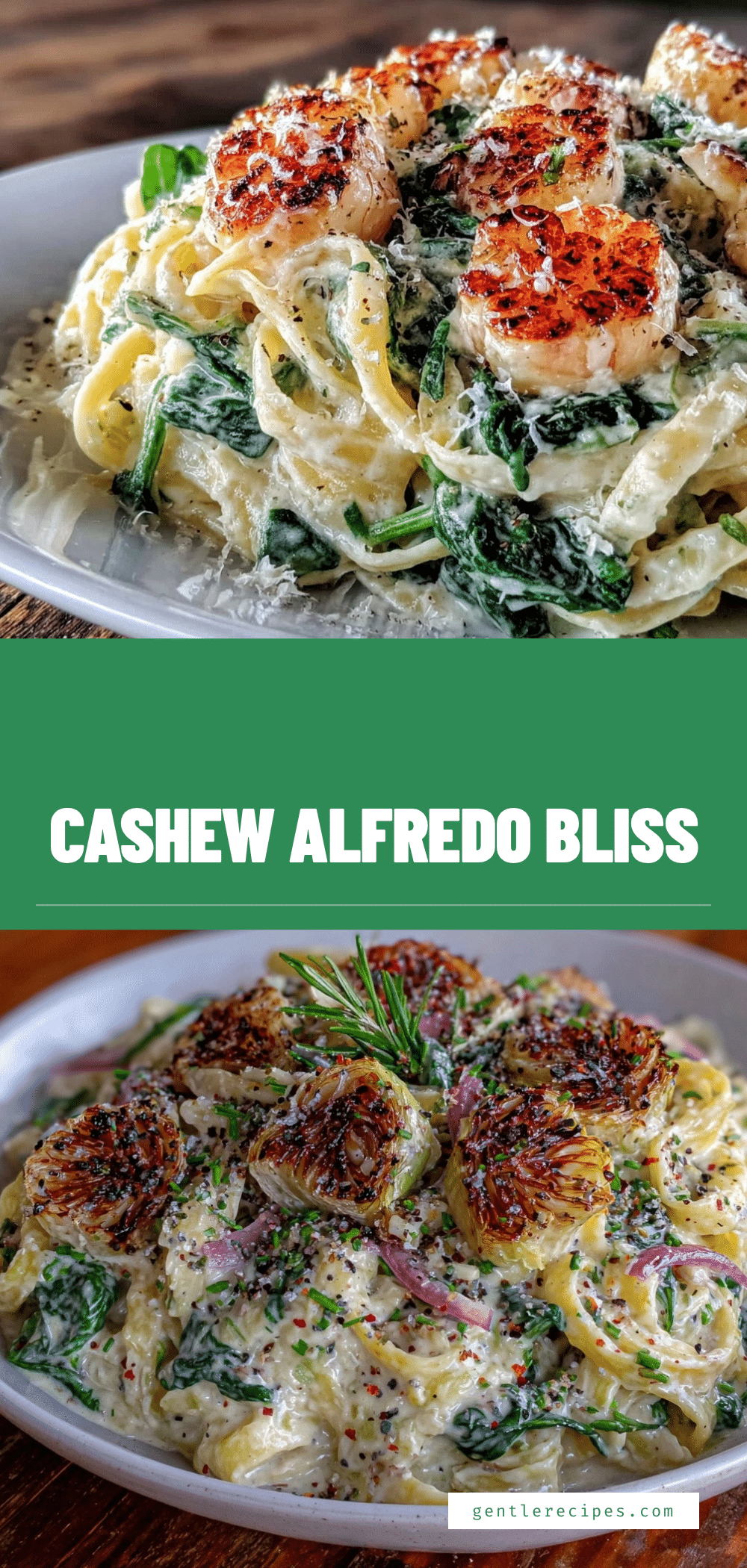 Vegan Creamy Cashew Alfredo Recipe Easy Homemade Spinach Pasta Sauce 5 vegan creamy cashew Alfredo recipe