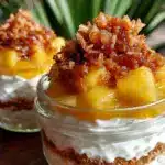 vegan mango coconut chia pudding parfait - featured image