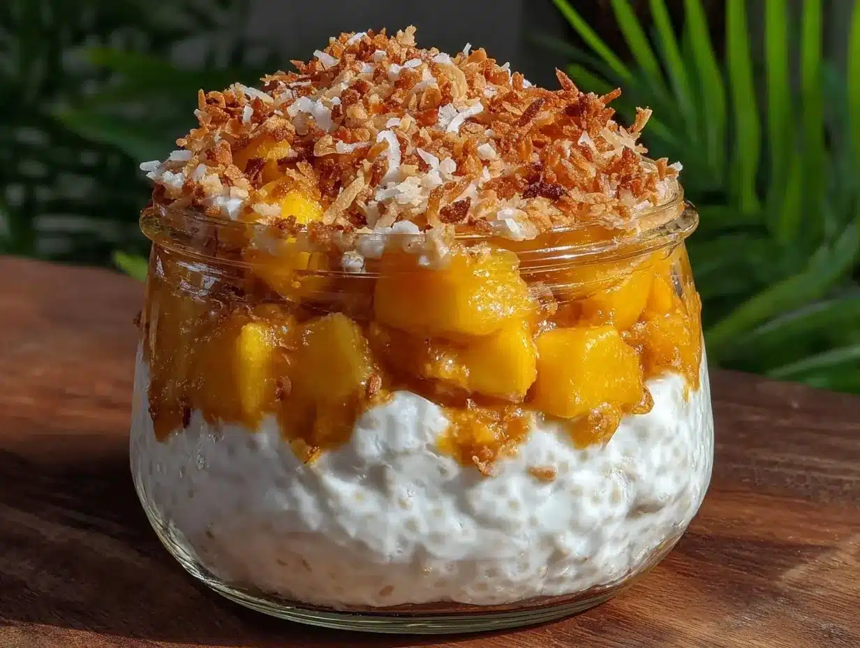 Vegan Mango Coconut Chia Pudding Parfait Recipe Ready in 15 Minutes 4 vegan mango coconut chia pudding parfait preparation steps