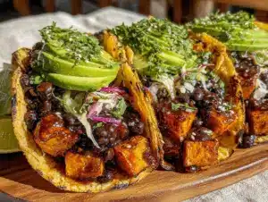 Home 7 vegan smoky chipotle sweet potato tacos - featured image