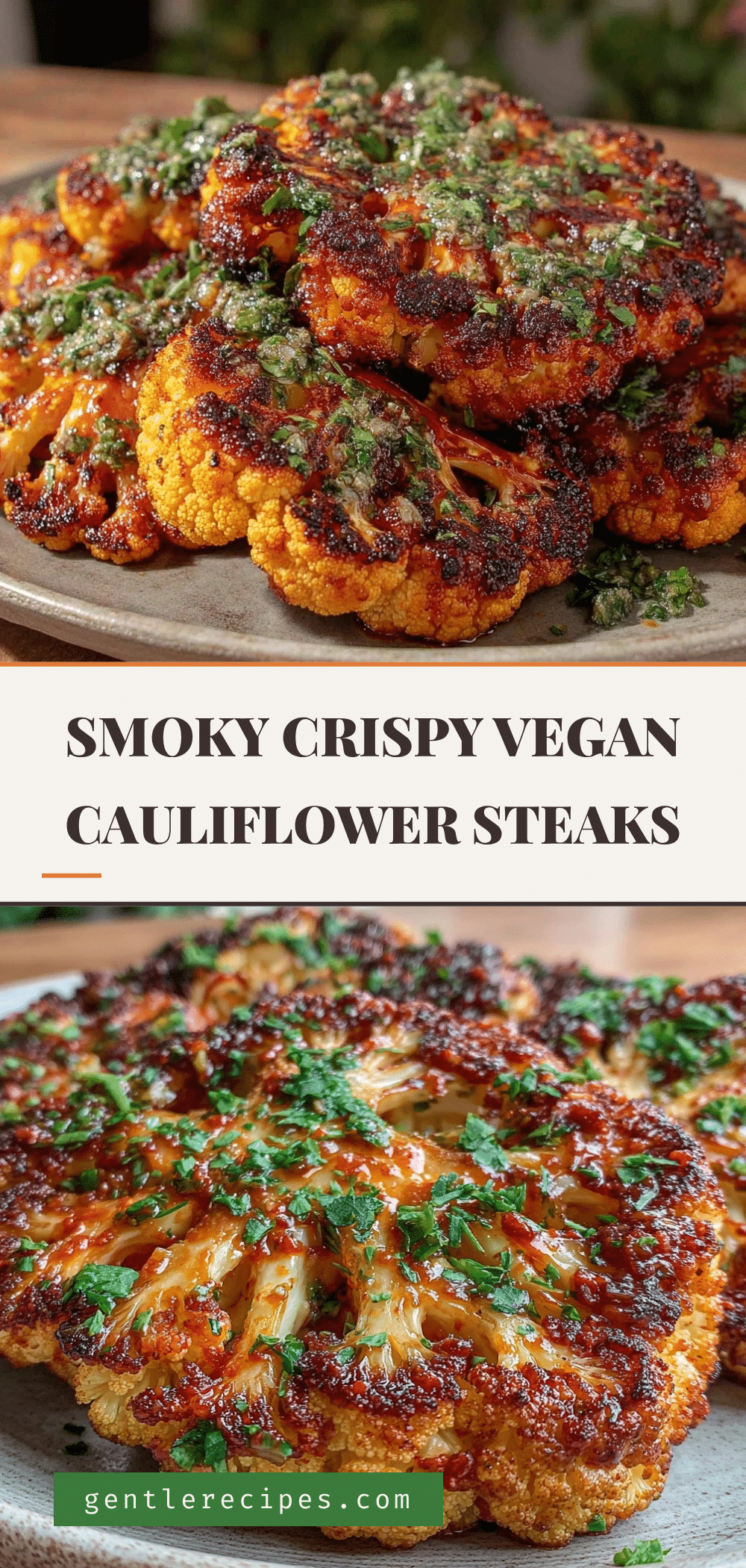 Vegan Smoky Roasted Cauliflower Steaks Recipe Easy Crispy Texture 5 vegan smoky roasted cauliflower steaks recipe