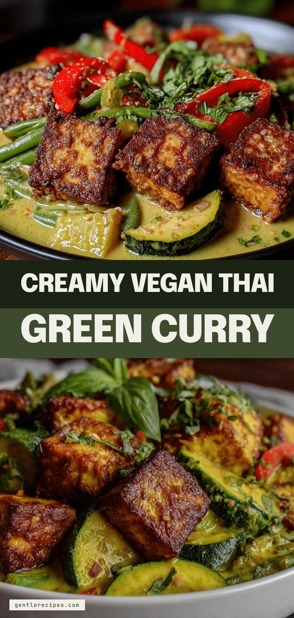 Vegan Thai Green Curry with Crispy Tofu Easy Recipe Ready in 30 Minutes 5 vegan Thai green curry with crispy tofu recipe
