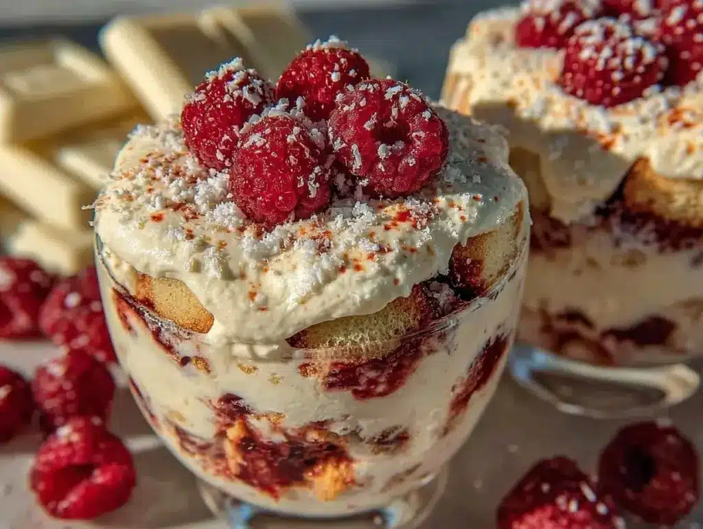 Home 1 white chocolate raspberry tiramisu - featured image