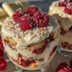 white chocolate raspberry tiramisu - featured image