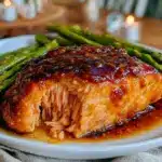 Air Fryer Salmon with Honey Mustard Glaze - featured image