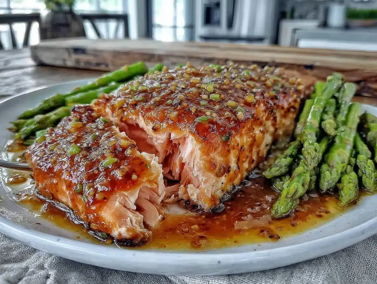 Air Fryer Salmon with Honey Mustard Glaze Easy Recipe Ready in 20 Minutes 4 Air Fryer Salmon with Honey Mustard Glaze preparation steps