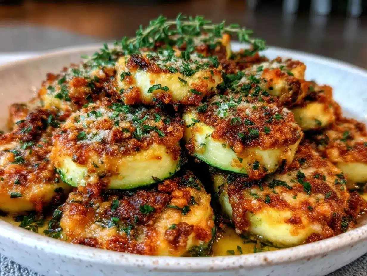 Air Fryer Zucchini with Crispy Parmesan Herb Topping Easy Recipe 4 air fryer zucchini preparation steps