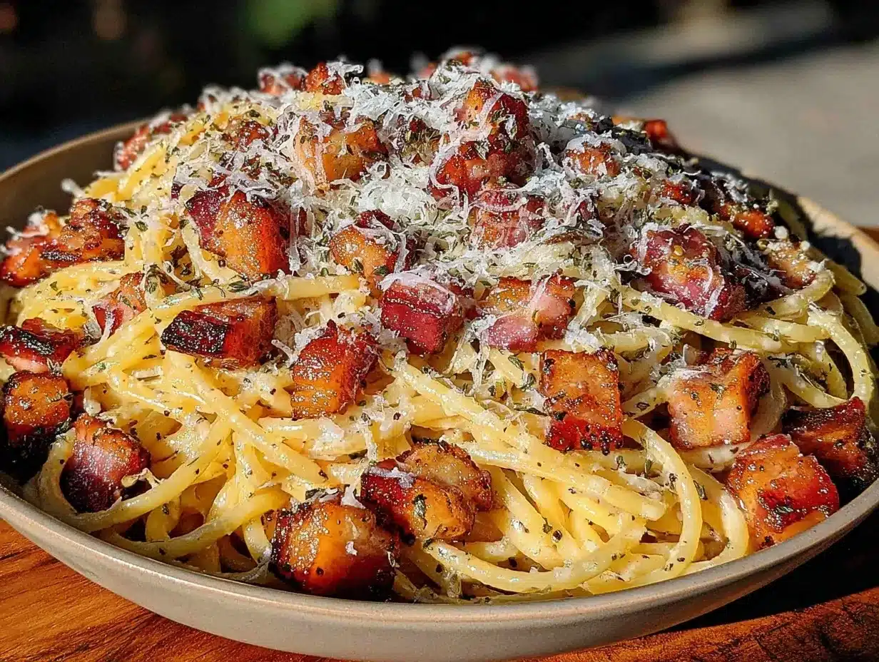 Authentic Italian Carbonara Recipe Easy Creamy Pancetta Sauce Guide 4 authentic italian carbonara recipe preparation steps